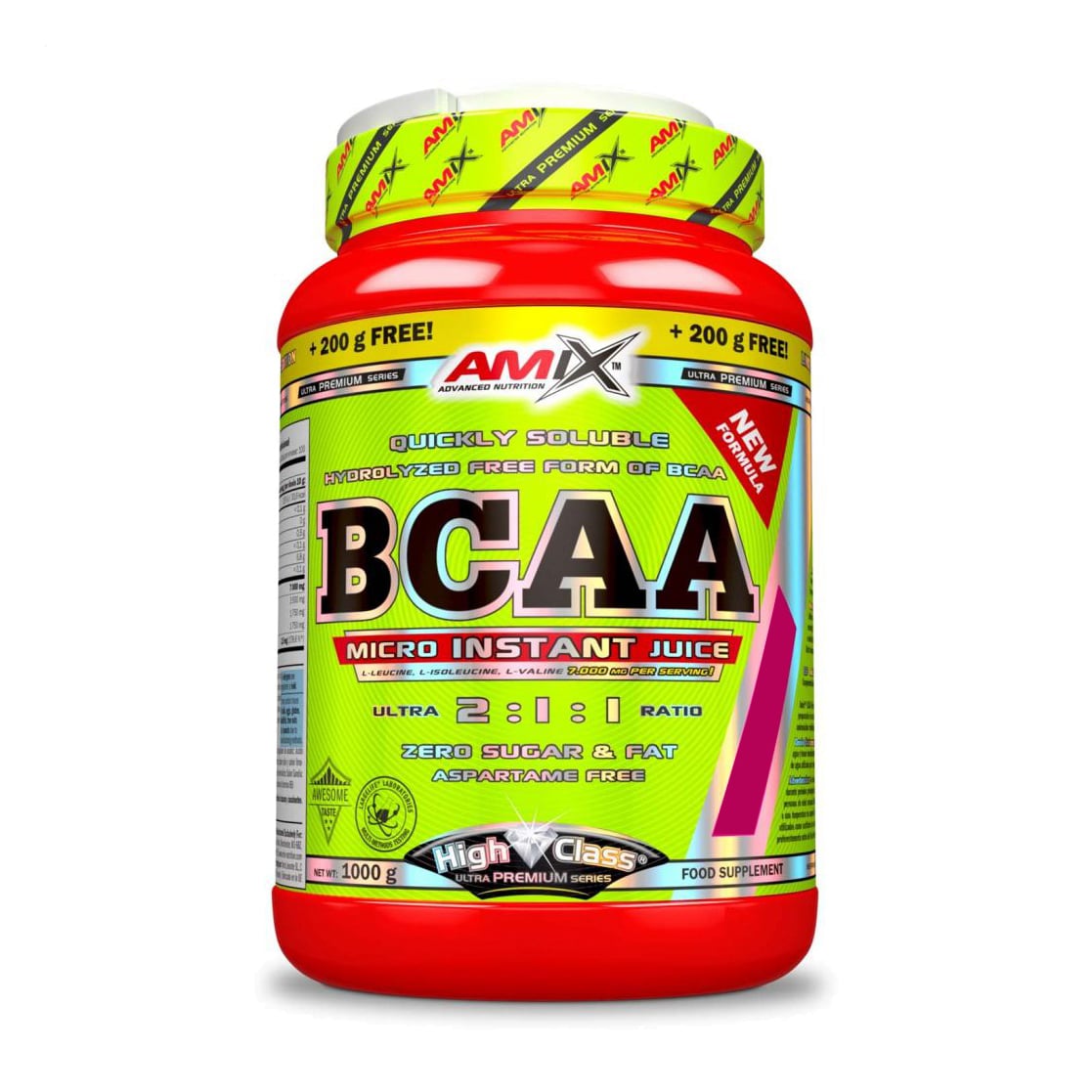 Амінокислота Amix Nutrition BCAA Micro Instant Juice 2:1:1 Апельсин, в порошку, 1 кг